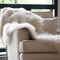 Edge Collections-White-Plush Luxury Faux Fur Throw Blanket-1 pcs